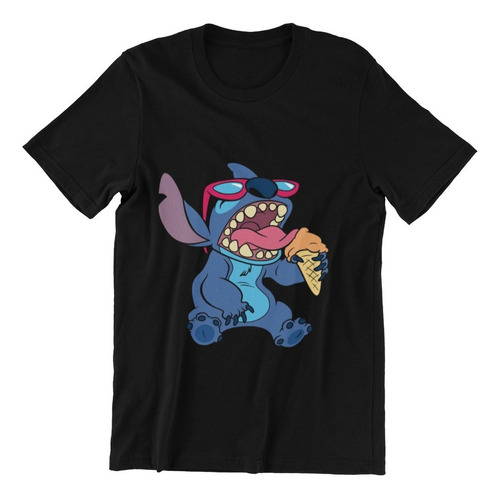 Polera Unisex Lilo Y Stitch Mono Icecream Estampado Algodon