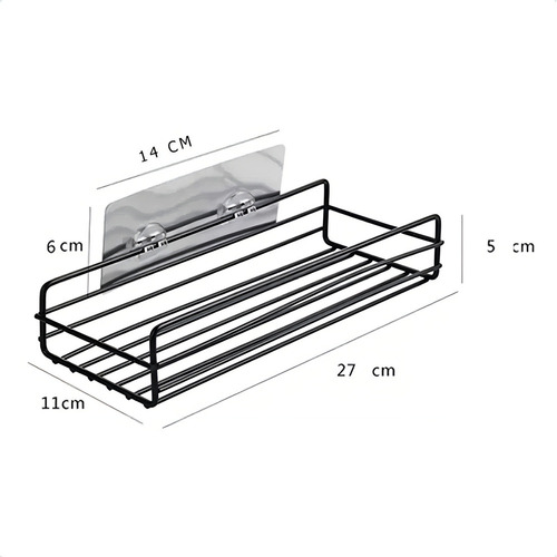 Para Kit 2 Porta Champú Y Jabón Para Baño Con Adhesivo De