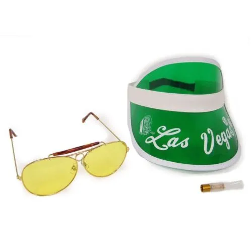 Miedo Y Asco En Las Vegas Raoul Duke Verde Visera Gafas De