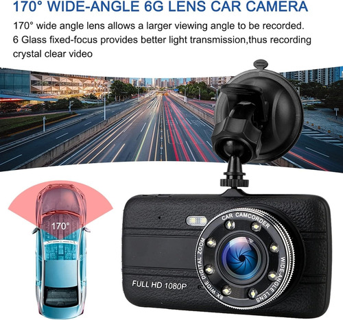 Cámara Para Automóvil 1080p Hd Dashcam
