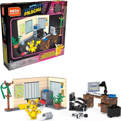 Set Megaconstrux Oficina Del Detective Pikachu