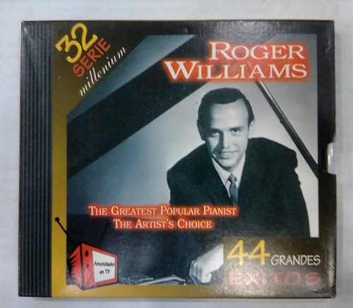 Roger Williams. 44 Grandes Exitos. Cd Usado. Qqf.