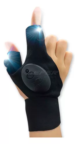 Guantes de trabajo con linterna LED luces recargables guantes mecanico  ajustable 313050588535 