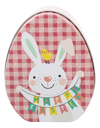 Estuche De Hojalata Con Forma De Conejo De Pascua Para Decor