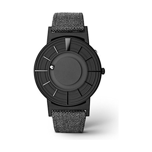 Eone Bradley Edge Black Ceramic Gray Reloj De Lona