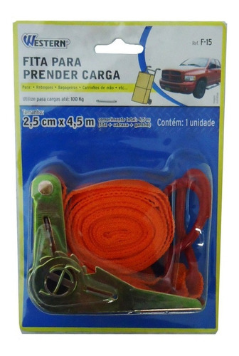 Fita Para Prender Carga 2,5 Cm X 4,5 M Novo