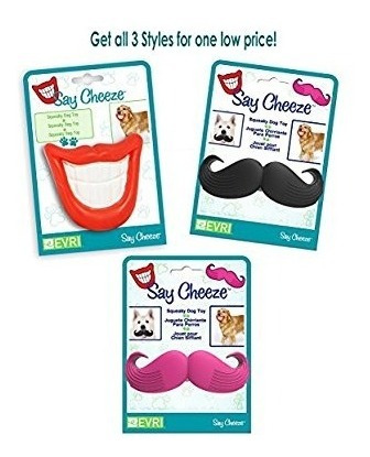 Chupete Mordedor Juguete Bigote Rosa Para Perros Chupo