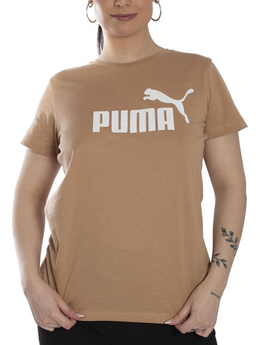 Remera Puma Essential Logo Sportstyle  Adp Mujer - Newsport