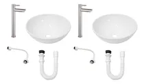 Comprar Packx2 Combos Lavamanos + Grifería Agua Fria Inox D05 +push