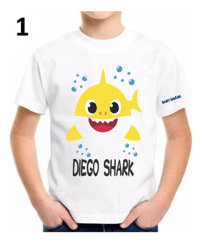 Camisetas De Baby Shark Personalizada Para Niños 