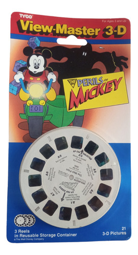 Juguete Antiguo View Master Disney Mickey Blister 3 Reels C