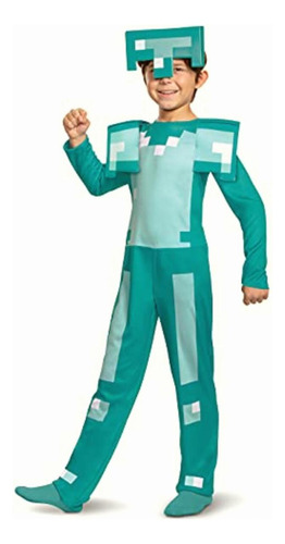 Disguise Disfraz De Minecraft Armor Para Niño, Azul, L