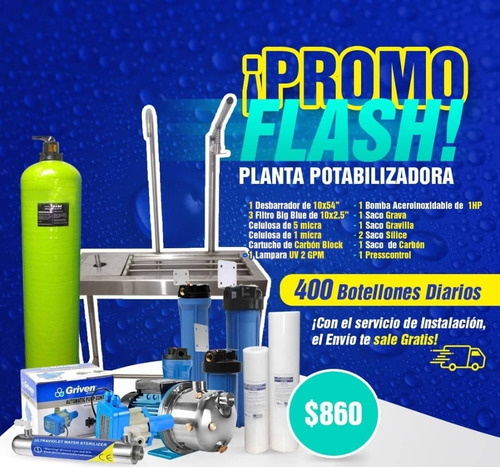 Imagen 3 de 4 de Planta Potabilizadora Y Purificadora De Agua Para Botellones