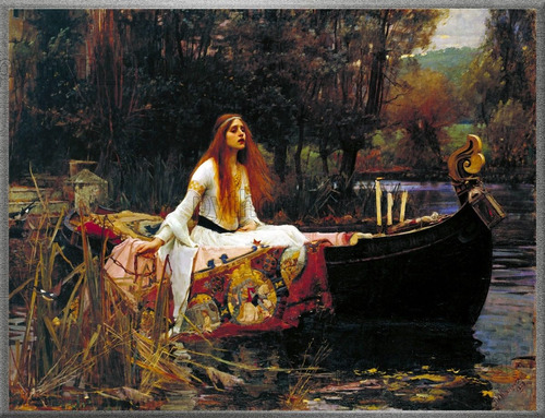 Cuadro La Dama De Shalott - John William Waterhouse Año 1888