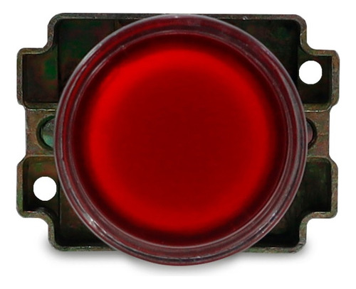 Botão Comando Impulso Iluminado Led 24vca/vcc 1nf Vermelho