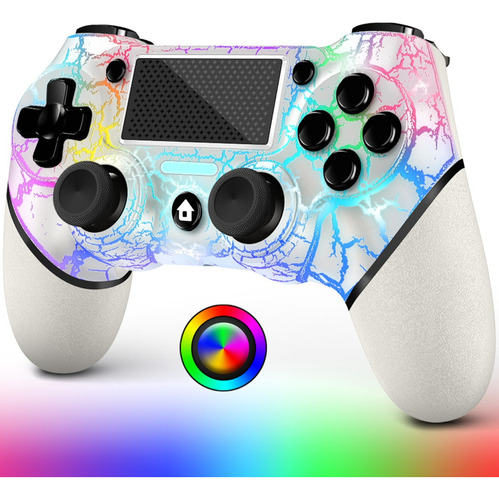 Mando Inalámbrico Para Ps4 Con Luz Rgb Compatible Con Ps4/pc