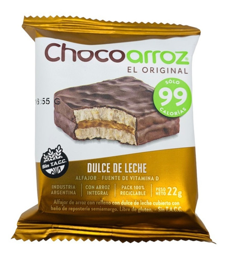   Caja Alfajor De Arroz Chocoarroz X 30 Un-las Gol Del Tio