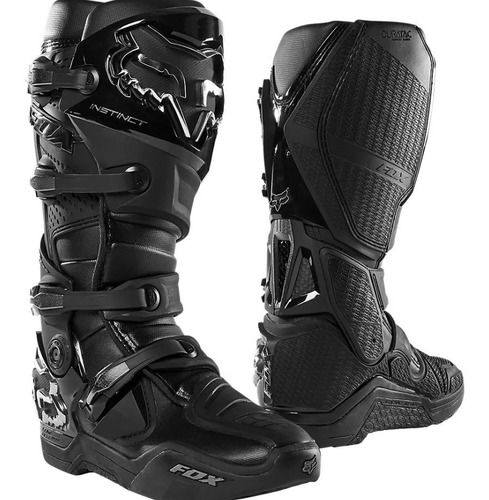 Botas Instinct Negra Adulto Moto Motocross Atv Fox Juri