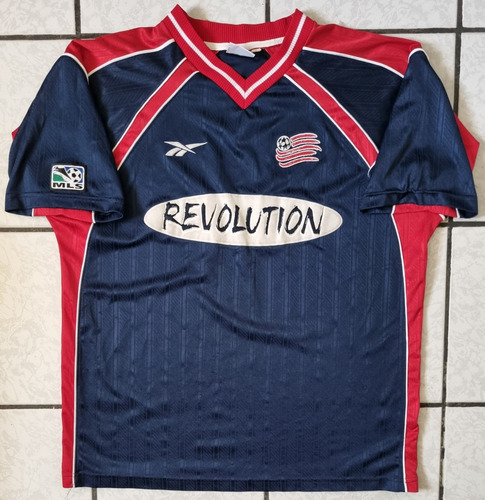 Jersey New England Revolution Mls Reebok 1998 De Epoca Xl