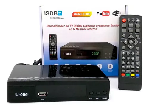 Sintonizador Decodificador Receptor de TV Digital ISDBT