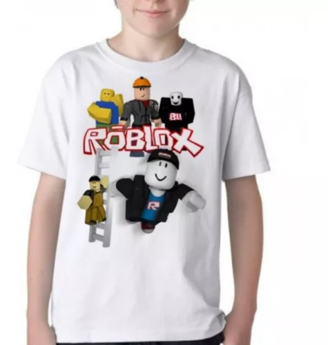 Camiseta Infantil Kids Roblox Turma Game Jogo Pc Skin Turma