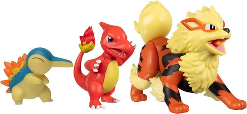 Arcanine Cyndaquil Charmeleon Jazwares Multi Pack Pokemon