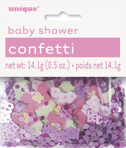 Lunares  Color Rosa Girl Baby Shower Confeti