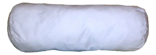 Almohada Cilíndrica 23x89 Centímetros Forma Decorativa Blanco