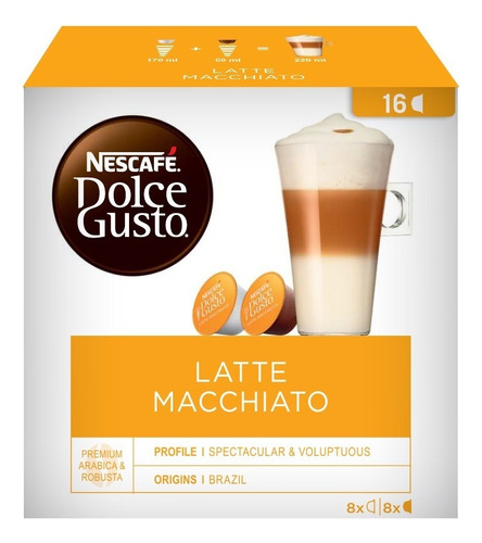 Café latte macchiato skinny en cápsula Nescafé Dolce Gusto sin TACC