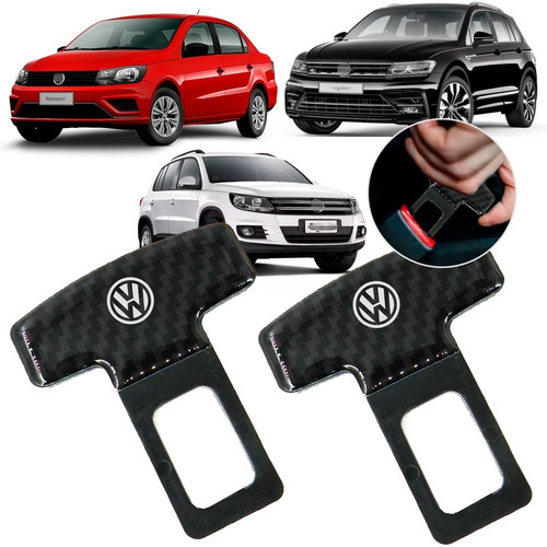 Par Trava Fivela Cinto Anti Som Vw Voyage Tiguan All Space