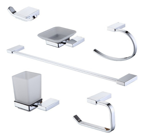 Grifería Accesorio Baño Set 6 Piezas Peirano 13006 