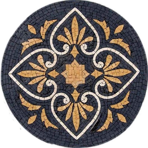 Imagen 9 de 10 de Mosaico Flor Dalia De 1.00 Mt. De Diametro Para Alberca O