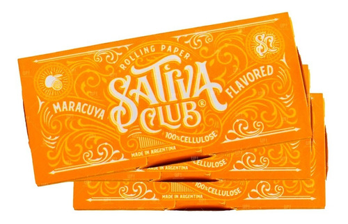 Papel Para Armar Sativa Club Celulosa Saborizada Maracuya 3u