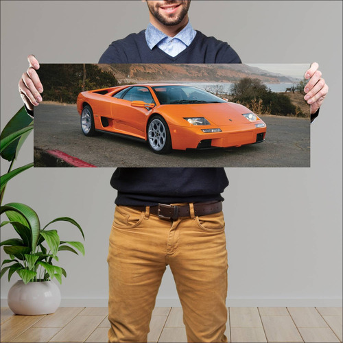 Cuadro 30x80cm Auto 2000 Lamborghini Diablo Vt 6 140