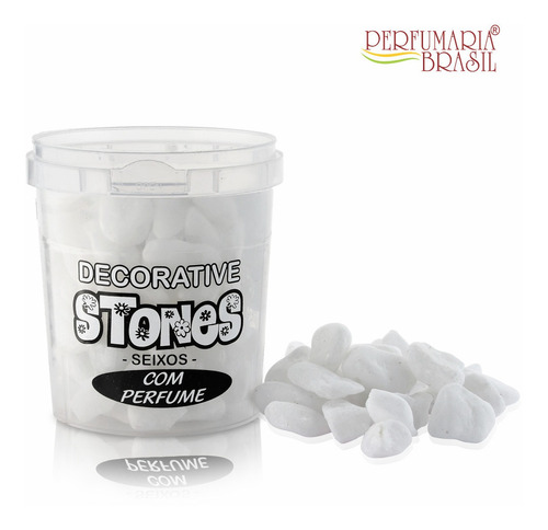Seixo Decorativo Pote 700 G - Kit 10 Unidades