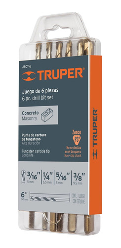 Set De Brocas Juego Profesional Para Concreto Acero Kit