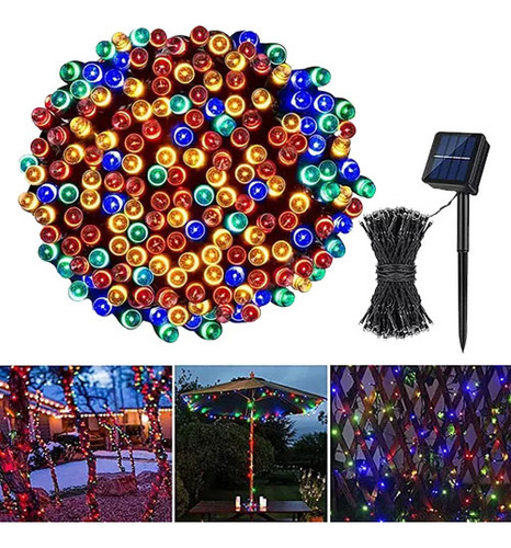 Luces Solares Para Decoración De Árbol De Navidad De 22 M, 2