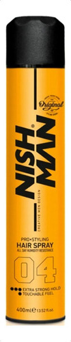 Laca Nish Man Pro Styling Hair Spray Extra Fuerte 400 Ml