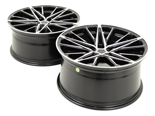 Rodas 19 Vossen Mx6 5x120 Bmw Série 3 F30 E90 335i 320i 328i Cor Preto Com Diamantado
