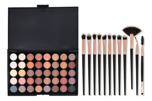 Brochas De Maquillaje Profesional Kit Maquillaje +sombras