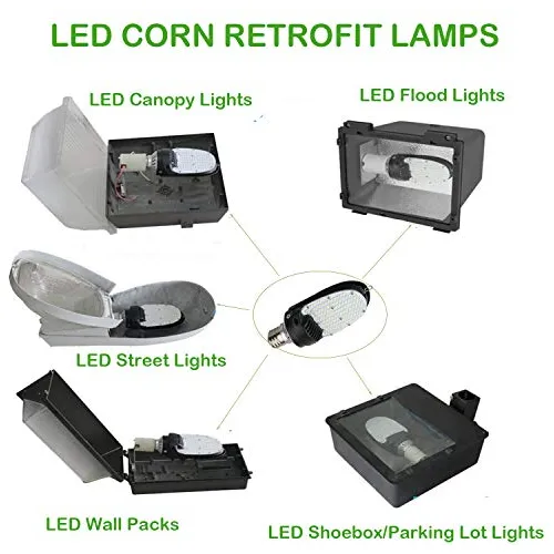 Lámparas De Maíz Led De Retrofit De 115w, 5000k Luz D...