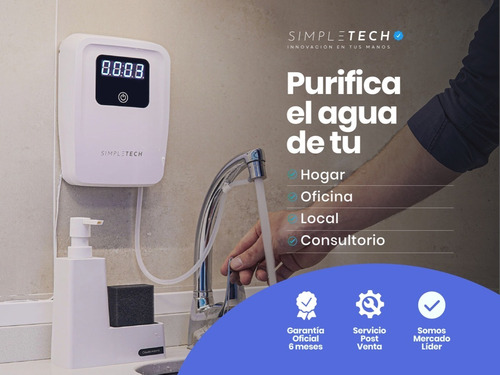 Imagen 5 de 10 de Purificador Agua Ozonizador Domestico Para Grifo Canilla