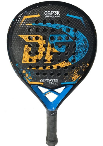Imagen 2 de 3 de Paleta De Padel Df Gsp Carbono 3k + Text 3d + Envio Df