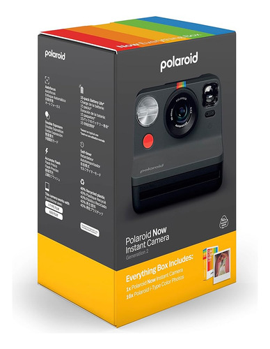 Polaroid Originals Now - Cámara Instantánea Negra
