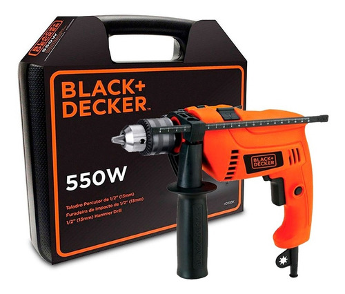 Taladro Percutor 1/2   550w V Variable Hd555k Black + Decker