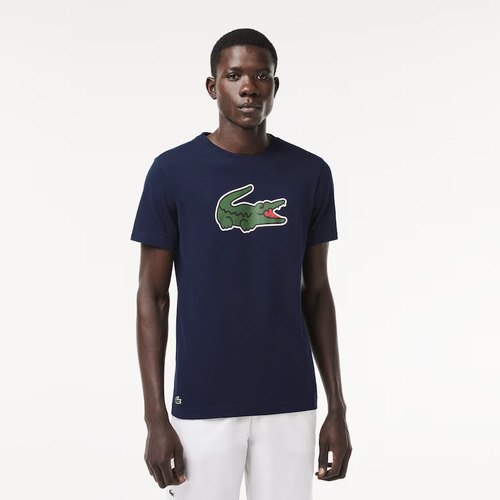 Remera Ultra- Dry Con Estampado Del Cocodrilo Lacoste (9588)