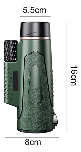 Telescopio Monocular 12x50 Para Caza Observación Viajes Acampada Senderismo Profesional Alta Potencia
