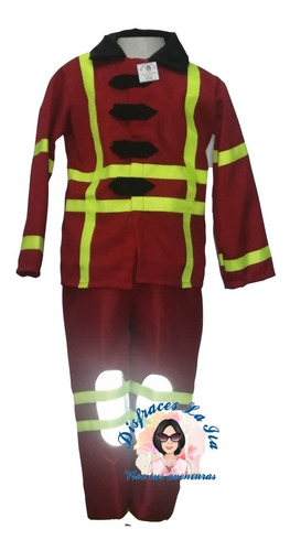 Disfraz De Bombero Para Niños Talla 8