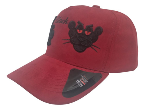 Gorra Snapback Gamuza Bordada Curva Ajustable Premium Fg Cap La Black Panther Ajustable