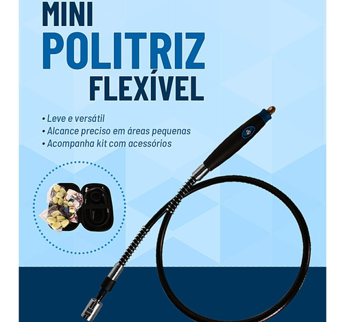 Mini Politriz Flexível Para Polimento Automotivo Vonixx